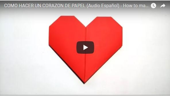 corazon papiroflexia