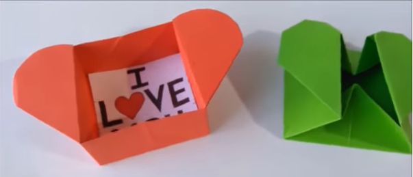 como hacer un corazon de origami