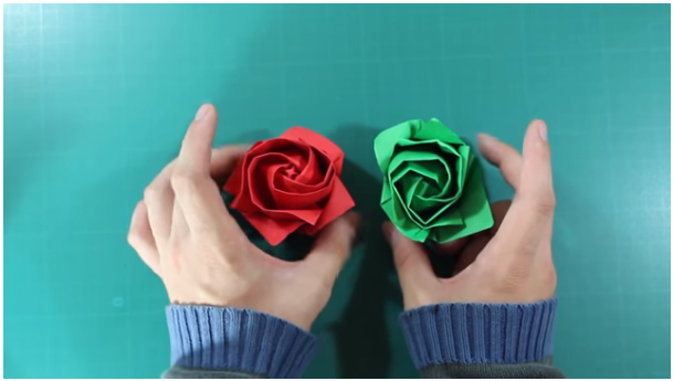 Cómo Hacer Rosa de Origami Paso a Paso【Fácil y Divertido】